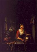 Gerrit Dou Maidservant at the Window Germany oil painting artist